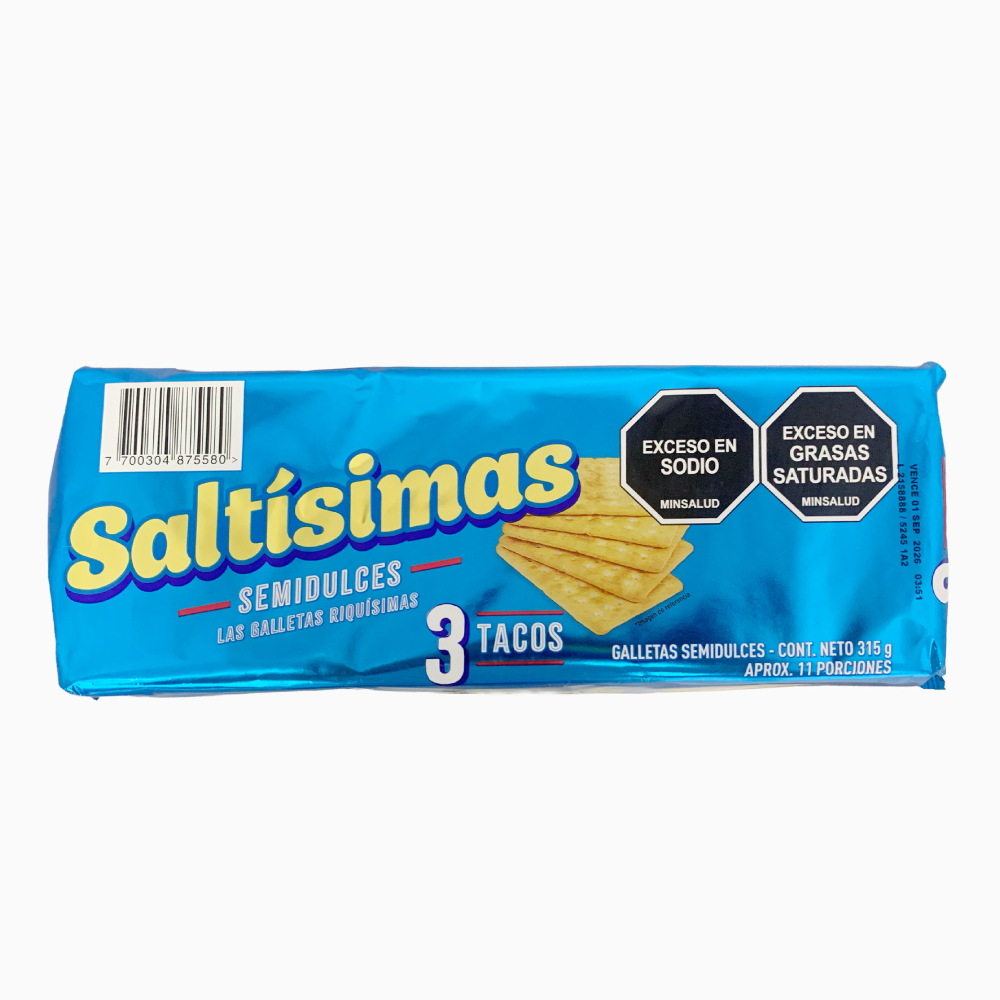Galletas Semidulces -Saltísimas- 315g.