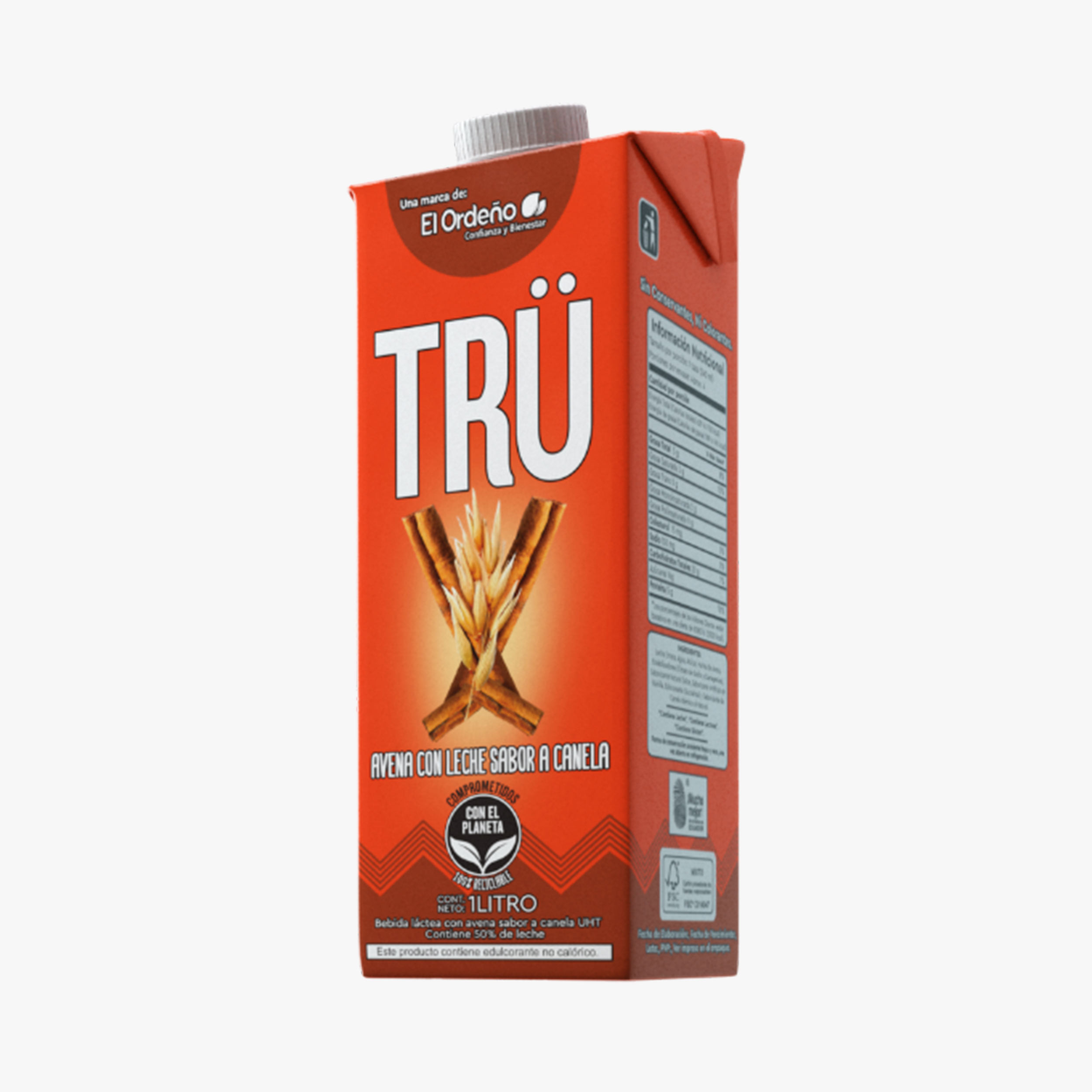 Trü Avena con Leche «sabor a Canela» El Ordeño 1L