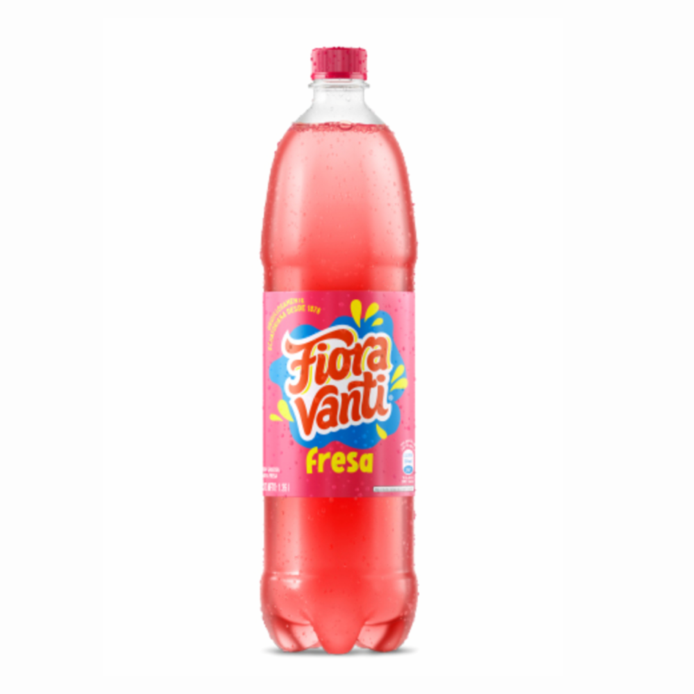 Bebida Gaseosa Sabor a Fresa -Fiora- 1350 ml.