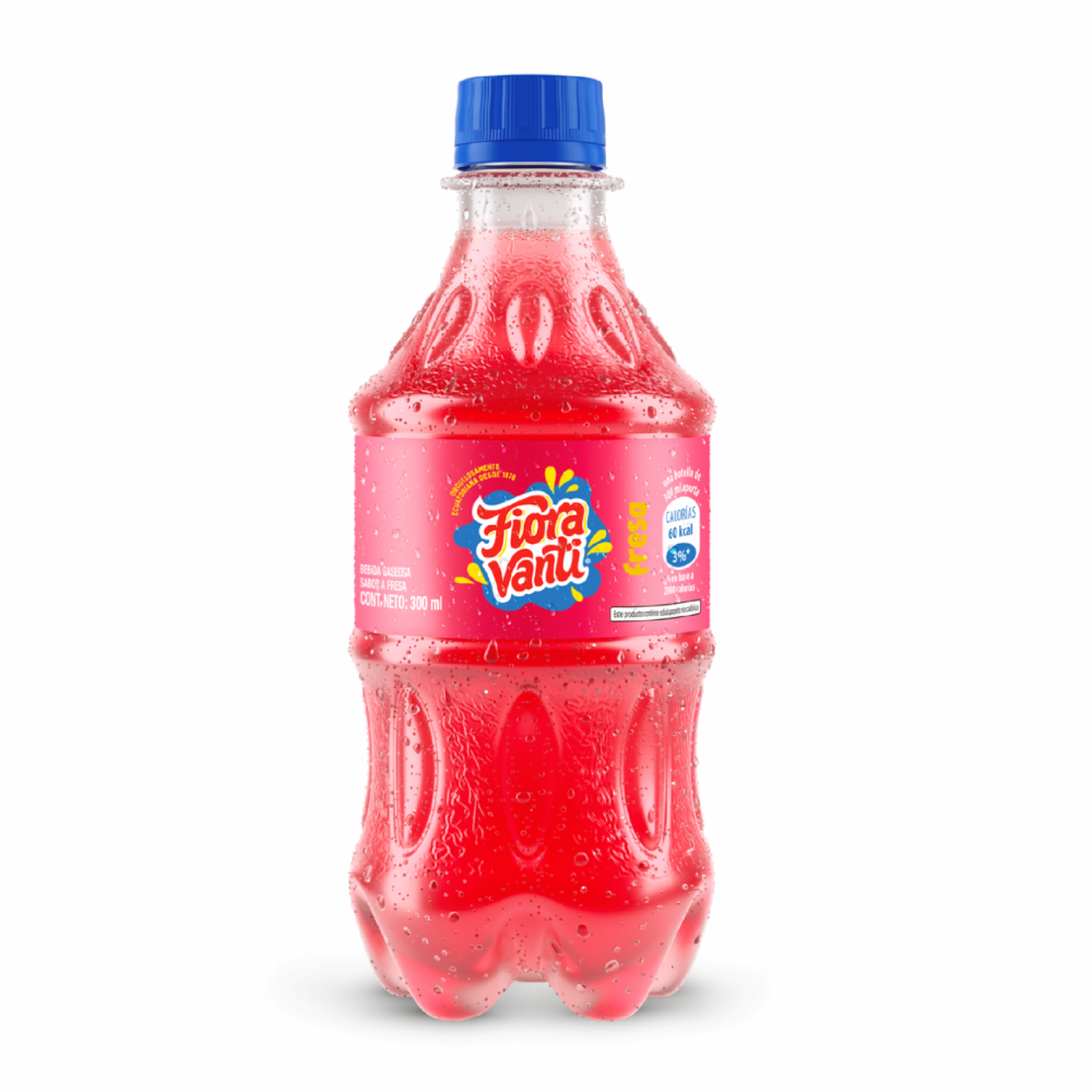 Bebida Gaseosa Sabor a Fresa -Fiora- 300 ml