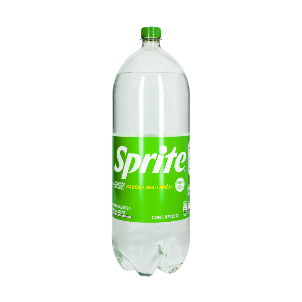 Bebida Gaseosa Sabor a Lima Limón -Sprite- 3 lt.
