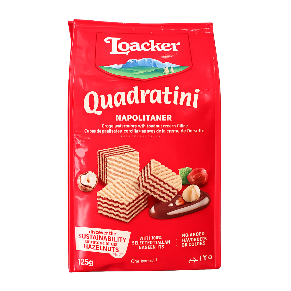 Galleta Wafer Napolitaner -Quadratini- 125 gr.