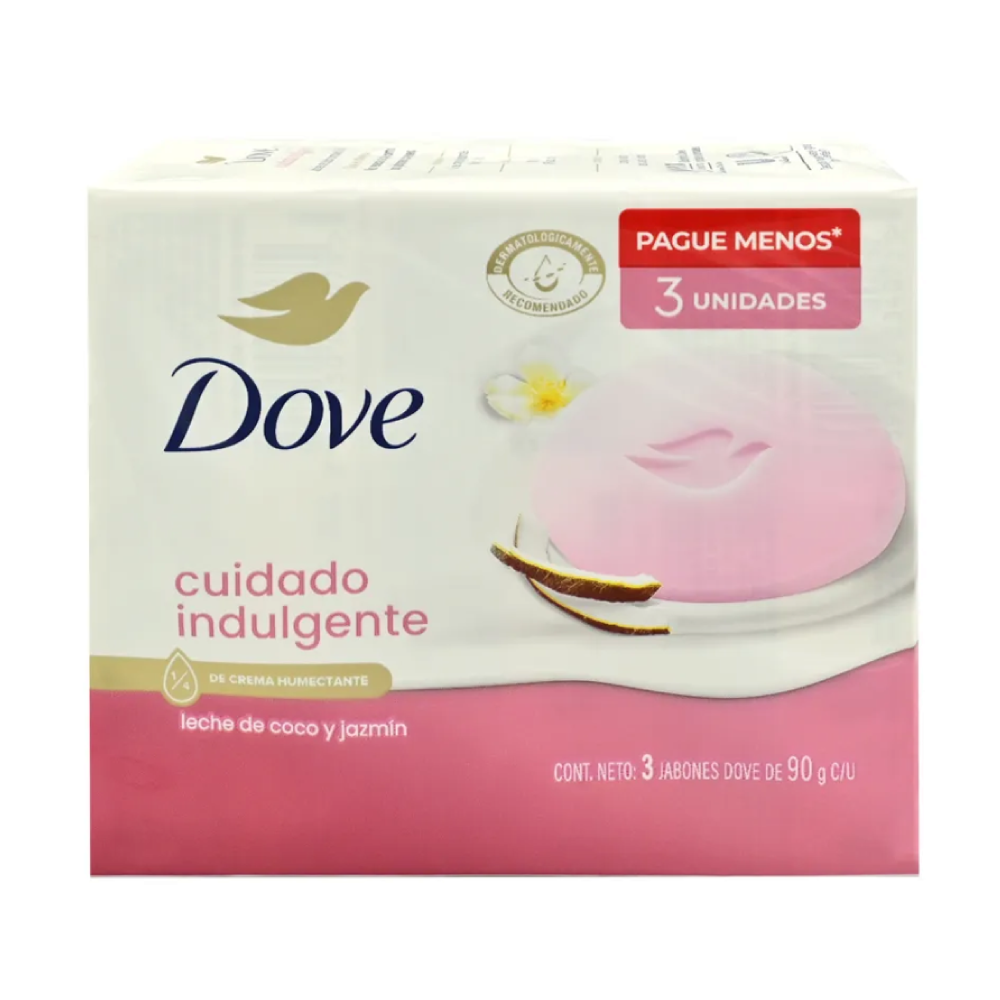 Jabón De Tocador Cuidado Indulgente Tripack -Dove- 270g.