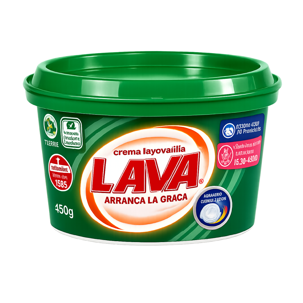 Lavavajilla en Crema Verde -Lava- 450g.