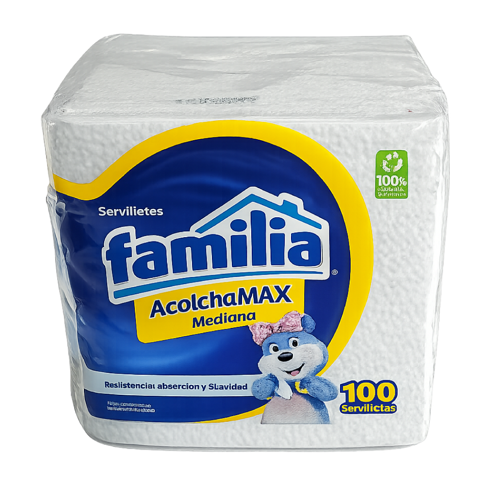 Servilletas AcolchaMAX Mediana -Familia- 100 Unid.