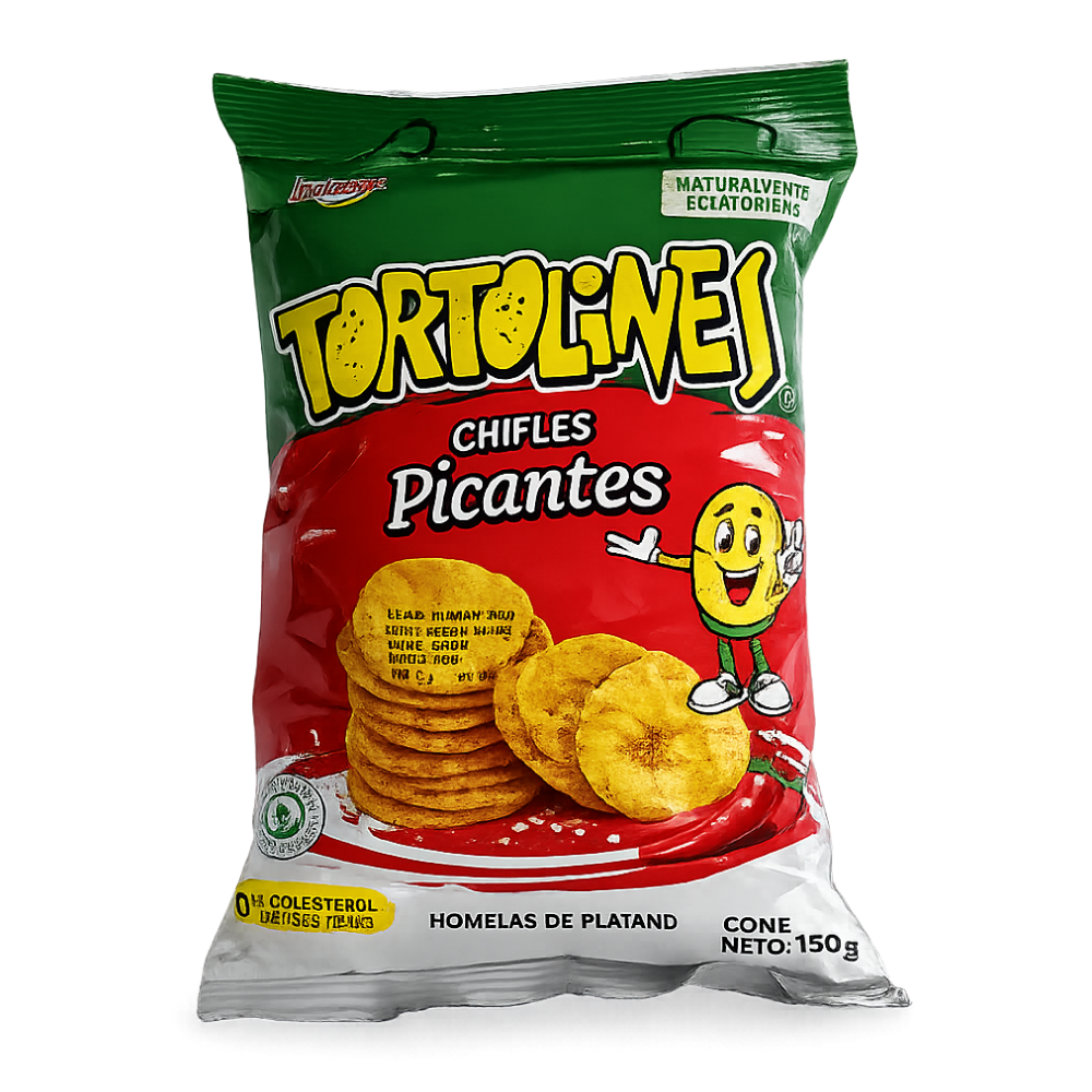 Chifles Naturales Picantes -Tortolines- 150gr.