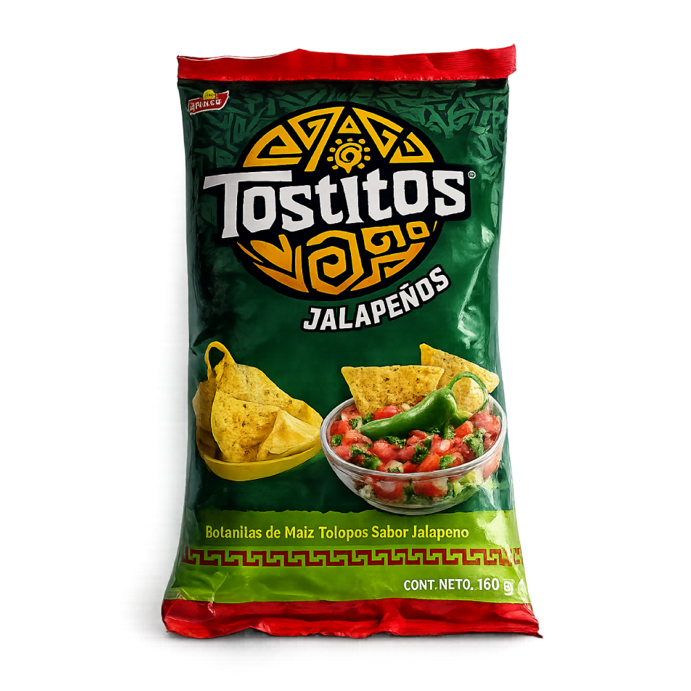 Bocaditos Triangulares De Maíz Picantes -Tostitos Jalapeños- 160gr.